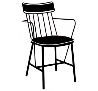 Mercy metal armchair