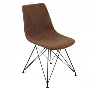 PANTON Chair Black Metal/Pu...