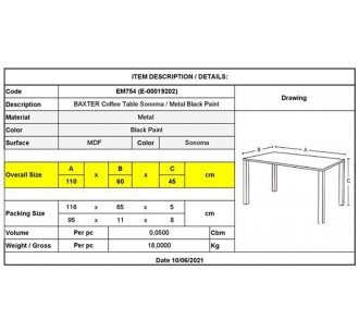 BAXTER Coffee Table... 2