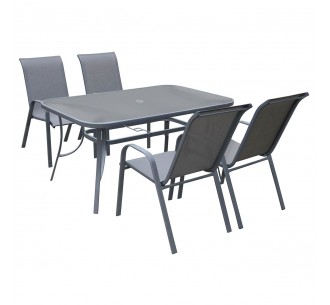 RIO Set Table 120x70cm & 4...