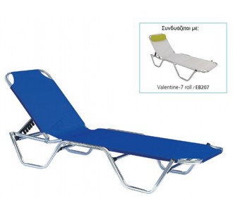 CRETA ALU Lounger - Blue...