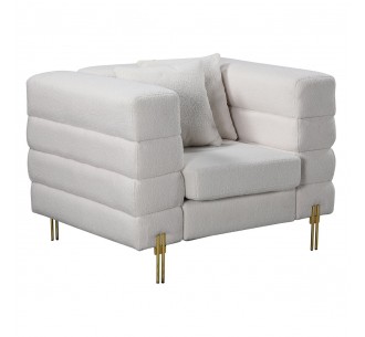 MORRIS Armchair White Teddy...