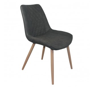 MORGAN Chair Natural Metal...