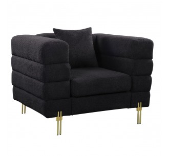 MORRIS Armchair Black Teddy...