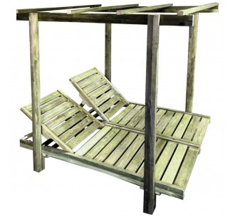 LUGANO DOUBLE Set Sunbeds...