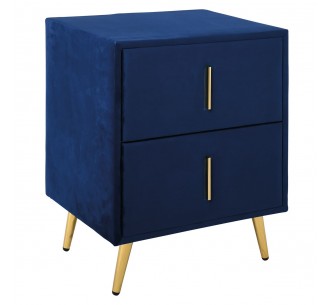 PASSION Bedside Blue Velure...