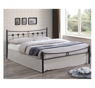 DUGAN Bed 140x190 Black...