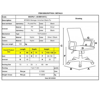 BF6950 Manager Armchair... 2