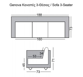 GENOVA 3-Seater Sofa... 2