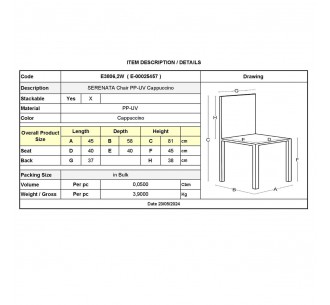 SERENATA Chair / PP - UV... 2
