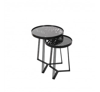 JUNGLE SIDE TABLE SET 2PCS...