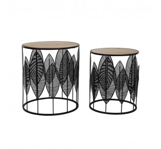 LEAF COFFEE TABLE SET 2ΤΕΜ...