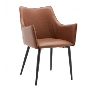 MALONE CHAIR ARMCHAIR TABAC...