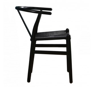 BONE CHAIR BLACK 57x53x76cm 2