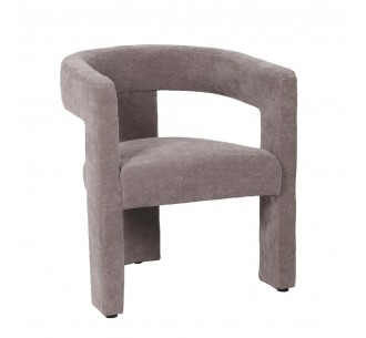 NYX ARMCHAIR GREY 64x56xH75cm
