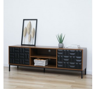 ZUMA TV STAND WALNUT BLACK... 2