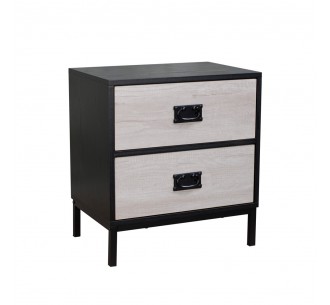 FACTORY NIGHTSTAND 2DRAWERS...