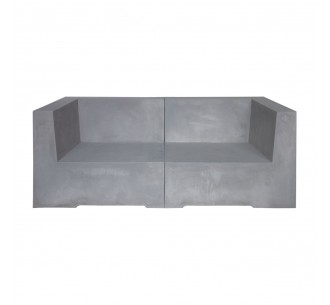 CONCRETE 2-Seat Sofa Cement...