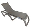 Jamaica beach Polypropylene Sunbed Taupe-T21