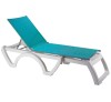Jamaica beach Polypropylene Sunbed White-T22