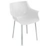 More cod.170-00NA chromed metal armchair