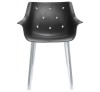 More cod.170-10NA chromed metal armchair