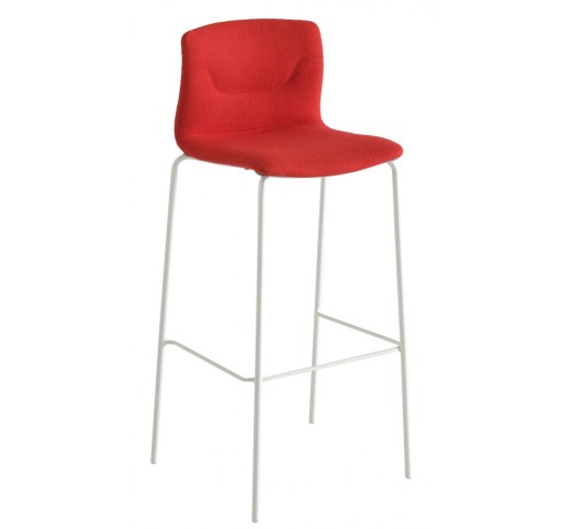 Slot 78/68 Upholstered metal bar stool by Gaber | Avant Garde