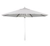 Ø2,50m ALU1AA  Silver-White Polyester Aluminum Umbrella