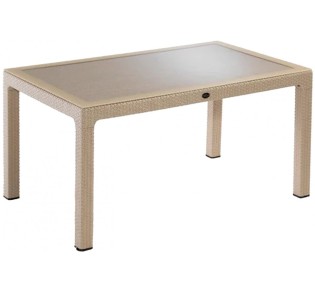 Defence150 table with glass by Novussi | Avant Garde