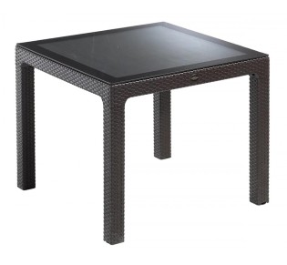 Defence 90 table with glass by Novussi | Avant Garde