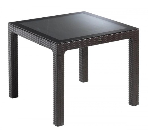 Defence 90 table with glass by Novussi | Avant Garde