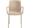 Parker Cappuccino Αluminium Αrmchair 