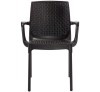Parker Brown Αluminium Αrmchair 