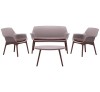 Luxor lounge set resin Taupe Brown