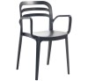 Aspendos Anthracite Polypropylene Armchair 