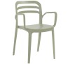 Aspendos Sage green Polypropylene Armchair
