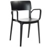 Panora Black Polypropylene Armchair
