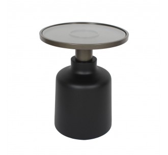 BOW SIDE TABLE BLACK BRONZE...