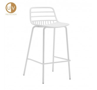CANDY STOOL WHITE 44x40xH88cm