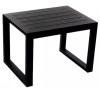 Linsey Black Τραπεζάκι Aλουμινίου