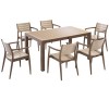 Regnum Desert cappuccino/cappuccino 7pcs Dining set  150x90