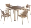 Regnum Τραπεζαρία 5τμχ 90x90 Cappuccino/desert brown