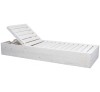 AVG254-White wooden sunlounger