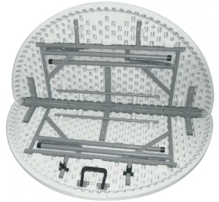 Madrid Ø122 folding round table - suitcase | Avant Garde