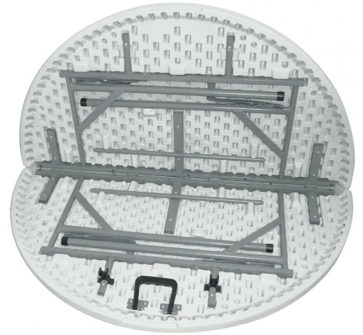 Madrid Ø122 folding round table - suitcase | Avant Garde