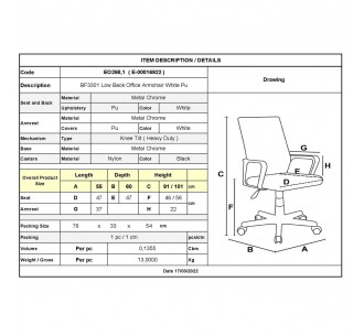 BF3301 Low Back Armchair... 2