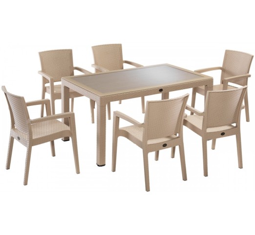 Defence τραπεζαρία 150x90 (set 7τμχ) της Novussi | Avant Garde