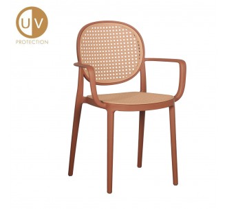 RATTI ARMCHAIR TERRACOTTA...