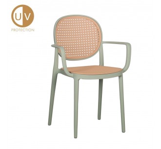 RATTI ARMCHAIR MINT NATURAL...