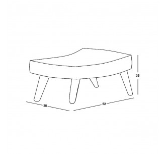 ALMA Stool Walnut/Velure... 2